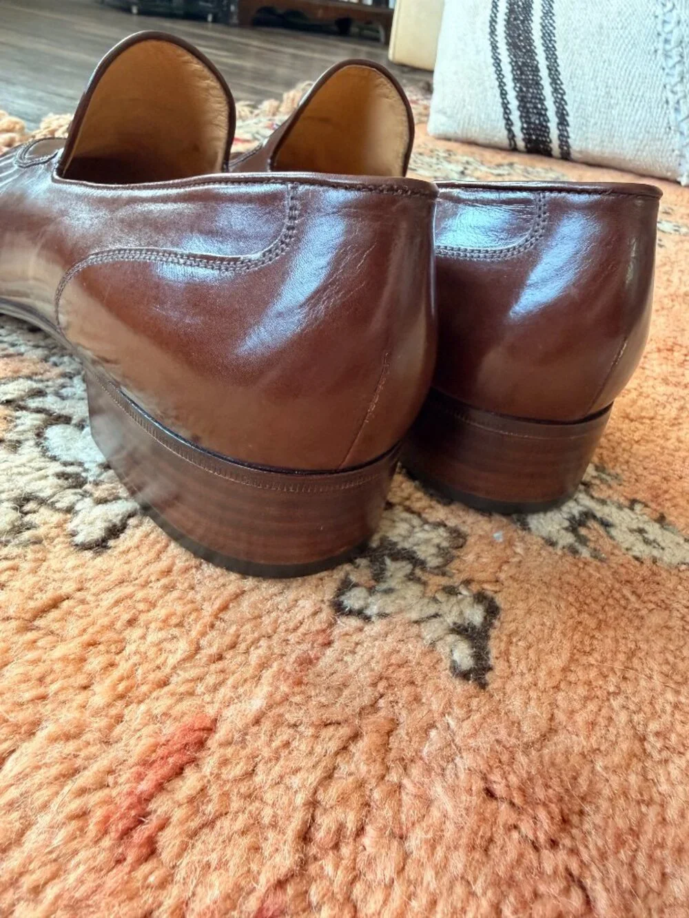 NEW Bally Hamilton Men's Brown Leather Tassel Loafers | Made in Italy | Size 11